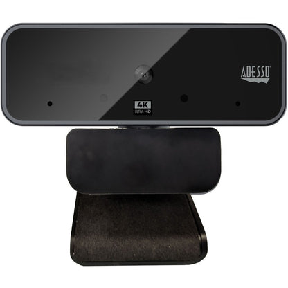 Front Image for Adesso CyberTrack H6 4K Ultra HD Webcam - 8 Megapixel - 30 fps - USB 2.0 - Fixed Focus - Tripod mount - Privacy shutter