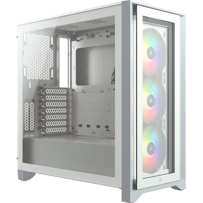 Right Image for Corsair iCUE 4000X RGB Tempered Glass Mid-Tower ATX Case - White