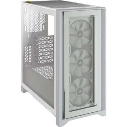Main Image for Corsair iCUE 4000X RGB Tempered Glass Mid-Tower ATX Case - White