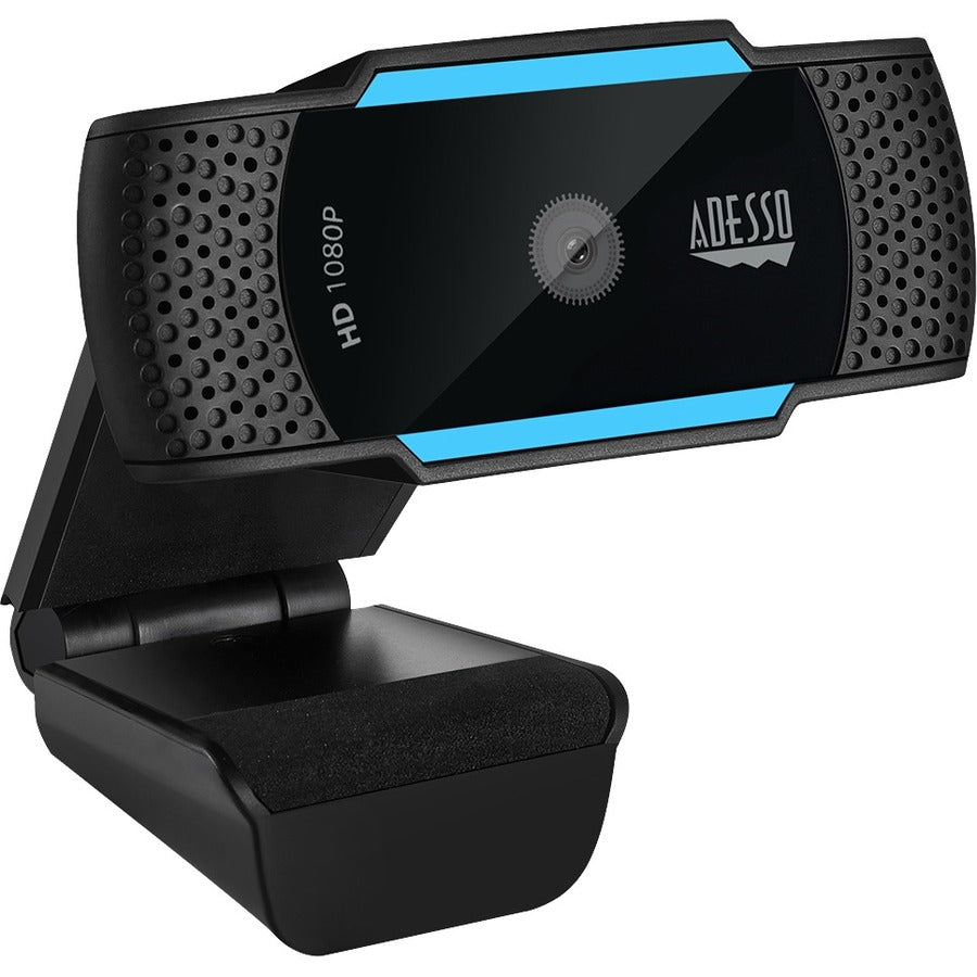 Main Image for Adesso CyberTrack H5 1080P Webcam - 2.1 Megapixel - 30 fps - USB 2.0 - Auto Focus - Built-In MIC - Tripod Mount - Privacy Shutter Cover