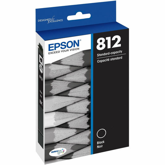 Main Image for Epson DURABrite Ultra T812 Original Inkjet Ink Cartridge - Single Pack - Black - 1 Each