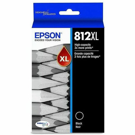 Main Image for Epson T812 Original High Yield Inkjet Ink Cartridge - Black - 1 Each
