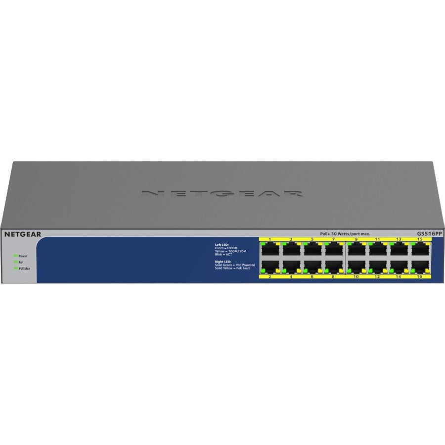 Alternate-Image1 Image for Netgear GS516PP Ethernet Switch