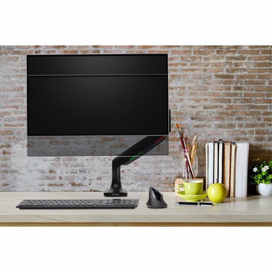 Life-Style Image for Kensington SmartFit Mounting Arm for Monitor, Flat Panel Display, Curved Screen Display - Black - Landscape/Portrait