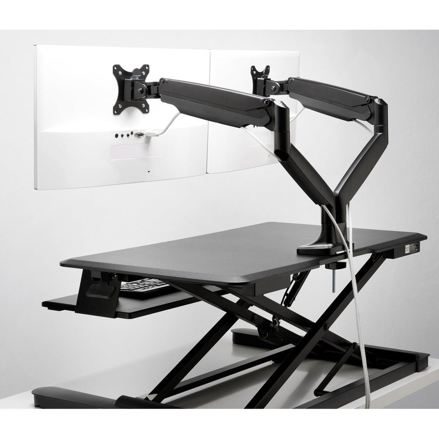 Alternate-Image6 Image for Kensington SmartFit Mounting Arm for Monitor, Flat Panel Display, Curved Screen Display - Black - Landscape/Portrait