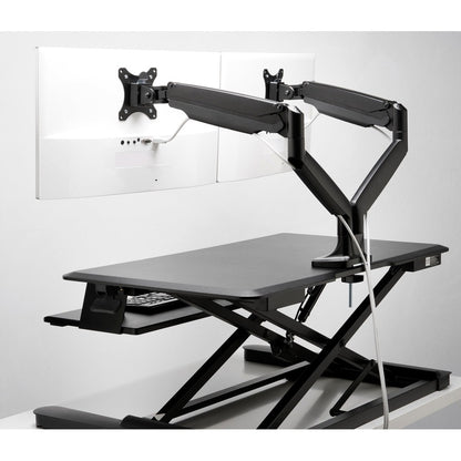 Alternate-Image6 Image for Kensington SmartFit Mounting Arm for Monitor, Flat Panel Display, Curved Screen Display - Black - Landscape/Portrait