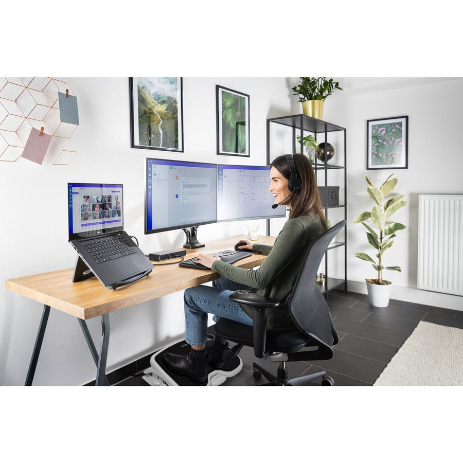 Life-Style Image for Kensington SmartFit Mounting Arm for Monitor, Flat Panel Display, Curved Screen Display - Black - Landscape/Portrait