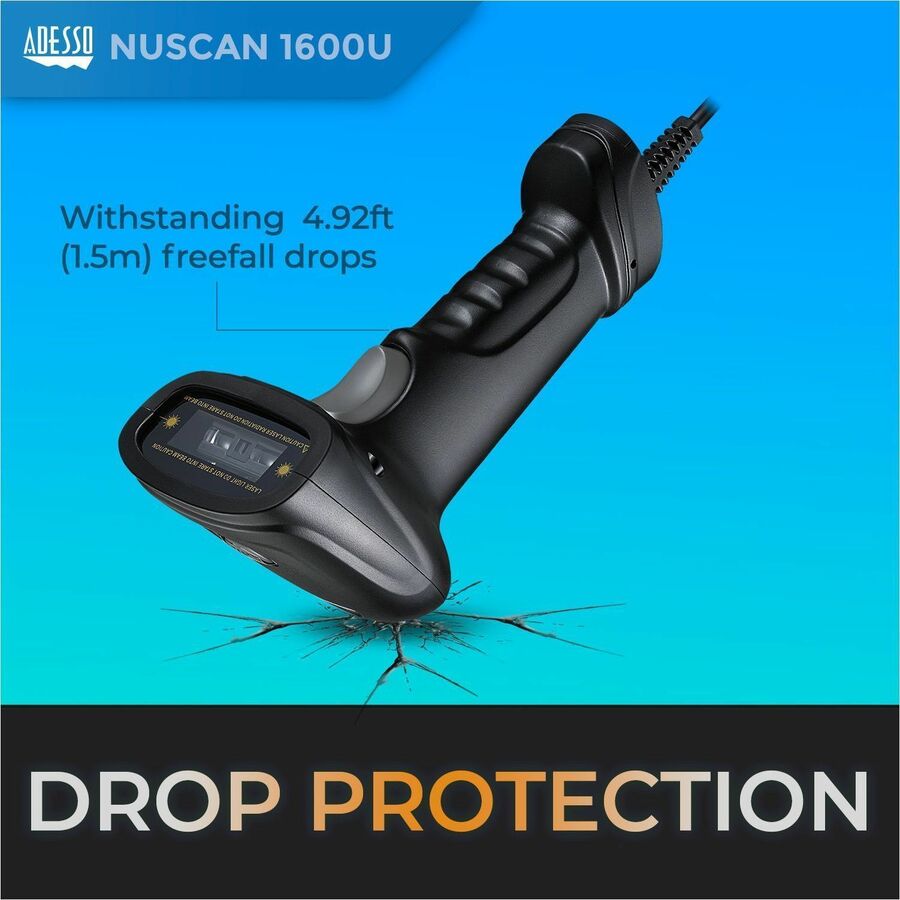 Alternate-Image5 Image for Adesso NuScan 1600U 1D Handheld CCD Barcode Scanner (USB)