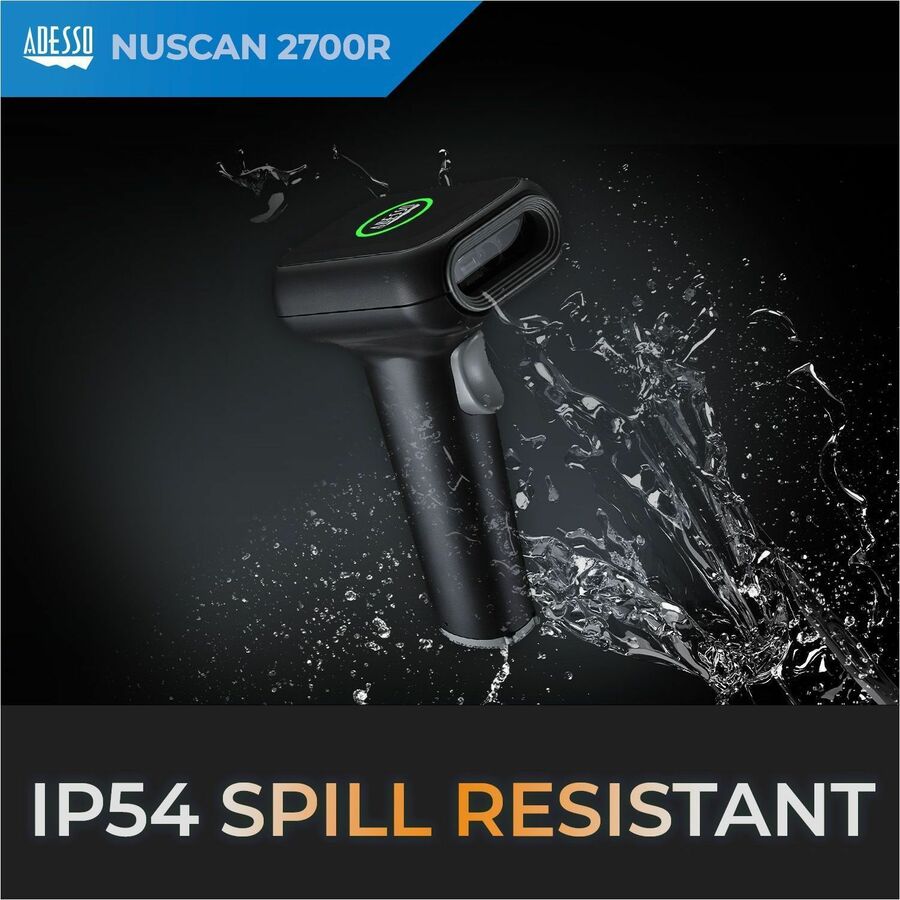 Alternate-Image3 Image for Adesso NuScan 2700R 2D Wireless Barcode Scanner with Charging Cradle