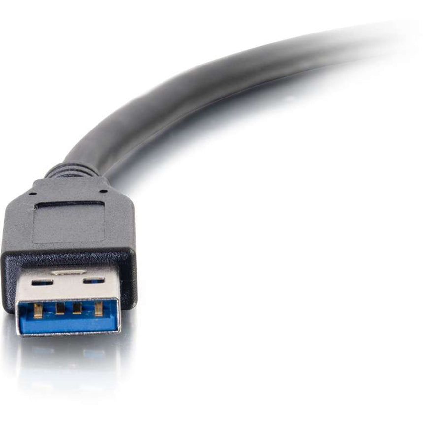 Alternate-Image2 Image for C2G 10ft USB-C to USB-A SuperSpeed USB Cable - Male to Male, 5Gbps, Black