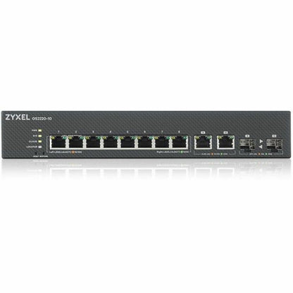 Alternate-Image1 Image for ZYXEL GS2220-10 8-Port Gigabit L2+ Managed and Nebula Pro Cloud Managed Switch with 2 SFP Uplinks