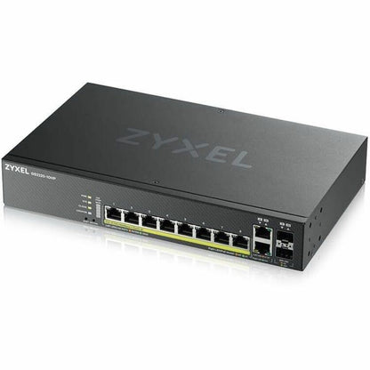 Alternate-Image3 Image for ZYXEL GS2220-10HP 8-Port Gigabit L2+ Managed and Nebula Pro Cloud Managed Switch | 8 PoE+ Ports at 180W with 2 SFP Uplinks