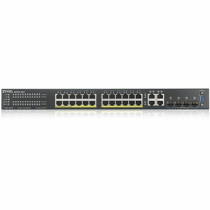 Alternate-Image1 Image for ZYXEL GS2220-28HP 24-Port Gigabit L2+ Managed and Nebula Pro Cloud Managed Switch | 24 PoE+ Ports at 375W with 4 SFP Uplinks