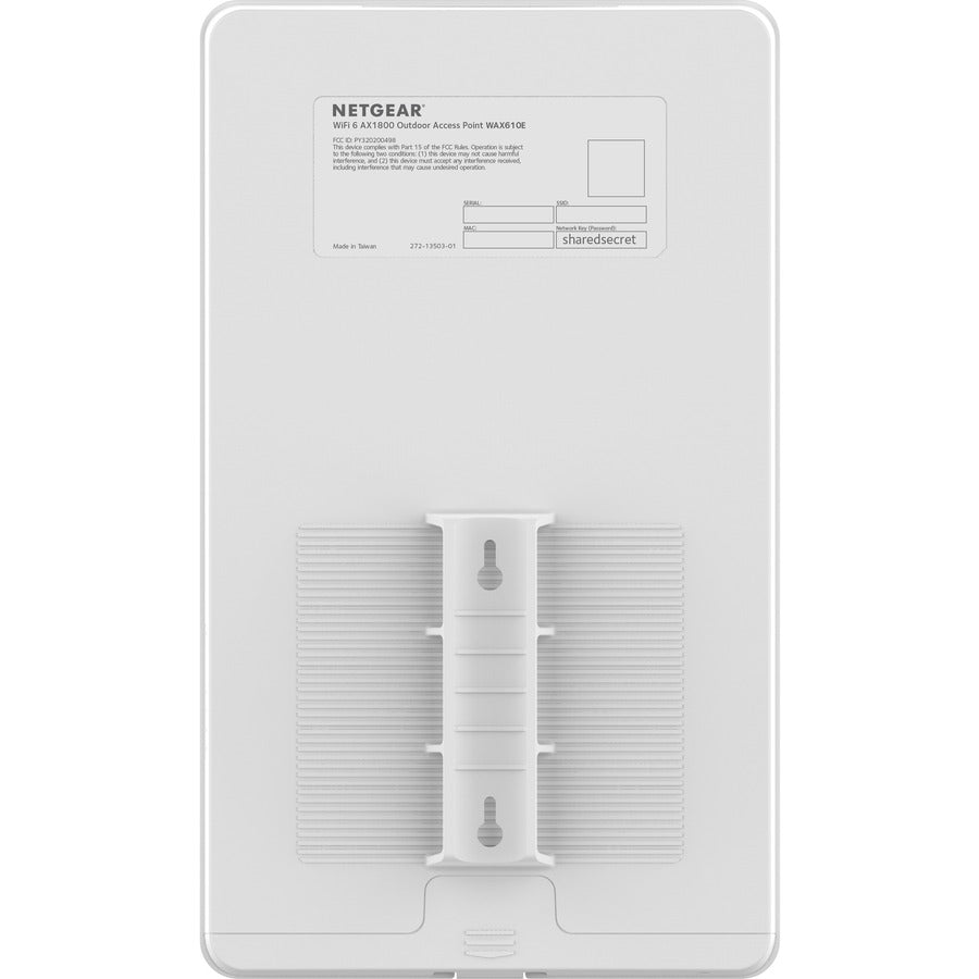 Rear Image for Netgear WAX610Y Wi-Fi 6 IEEE 802.11 a/b/g/n/ac/ax/i 1.80 Gbit/s Wireless Access Point - Outdoor