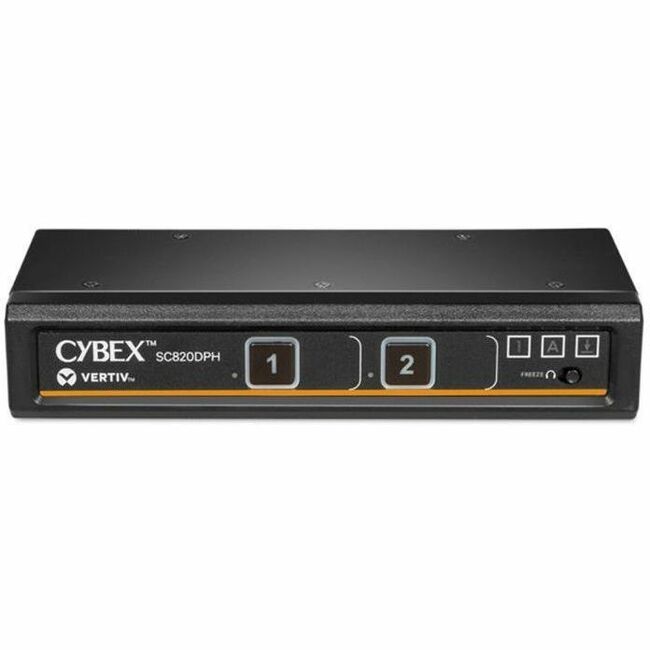 Main Image for Vertiv Avocent Cybex SC800 Secure Desktop KVM, Single Head Monitor, 2 Port, NIAP V4.0 Certified, TAA Compliant, Common Criteria PP3.0 (SC820DPH-400)
