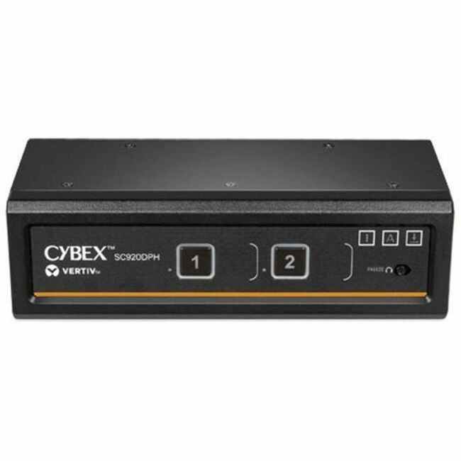 Main Image for Vertiv Avocent Cybex SC900 Secure Desktop KVM Switch, Dual Head Monitor, 2 Port, Common Access Card, NIAP Version 4.0, TAA Compliant (SC920DPH-400)
