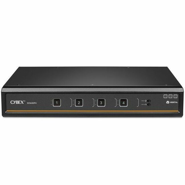 Main Image for Vertiv Avocent Cybex SC900 Secure KVM Dual Head 4 Port Universal and DPP NIAP version 4.0 Certified, TAA Compliant (SC945DPH-400)