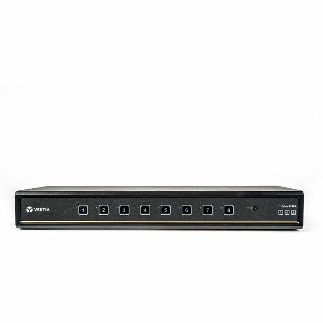Main Image for Vertiv Avocent Cybex SC900 Secure Desktop KVM Switch, Dual Head Monitor, 8 Port, Common Access Card, NIAP Version 4.0, TAA Compliant (SC985DPH-400)