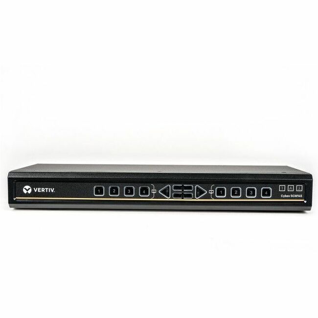 Main Image for Vertiv Avocent Cybex Secure Desktop KVM Switch, 4 Port, Common Access Card, Touch Screen Support, NIAP Version 4.0, TAA Compliant (SCM145DPH-400)