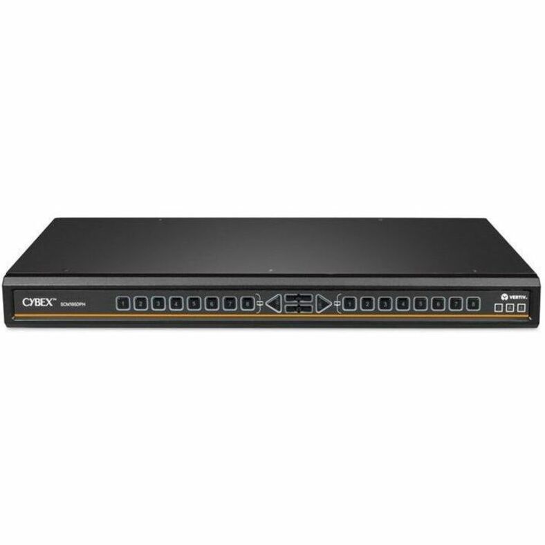 Alternate-Image1 Image for Vertiv Avocent Cybex Secure Desktop KVM Switch, 8 Port, Common Access Card, Touch Screen Support, NIAP Version 4.0, TAA Compliant (SCM185DPH-400)