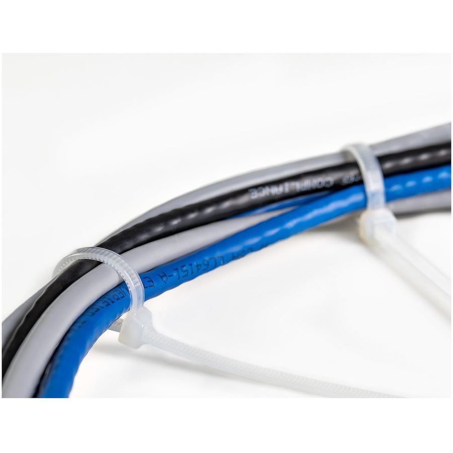 Alternate-Image4 Image for StarTech.com 8"(20cm) Cable Ties, 2-1/8"(55mm) Dia, 50lb(22kg) Tensile Strength, Nylon Self Locking Zip Ties, UL Listed, 1000 Pack, White