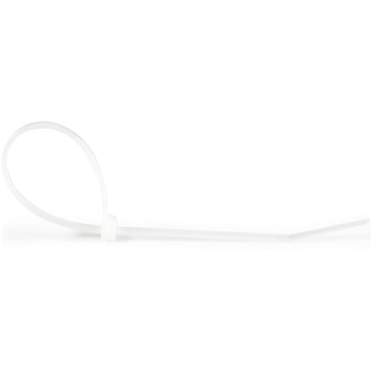 Alternate-Image2 Image for StarTech.com 10"(25cm) Cable Ties, 2-5/8"(68mm) Dia, 50lb(22kg) Tensile Strength, Nylon Self Locking Ties, UL Listed, 100 Pack, White