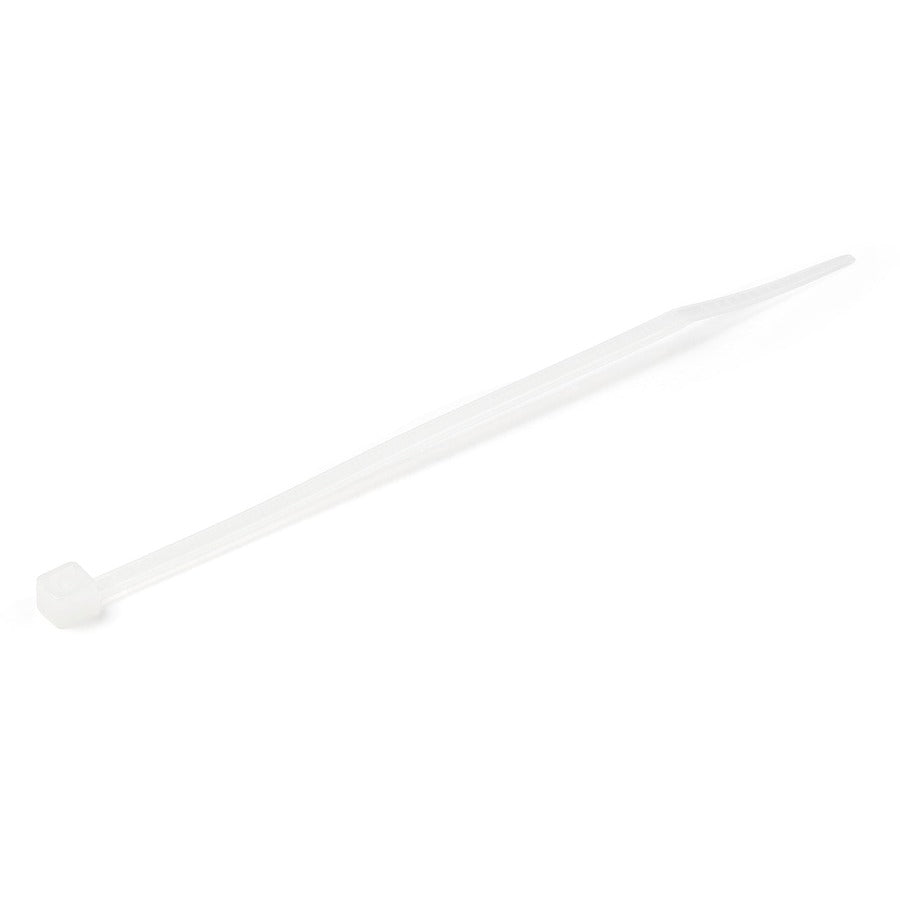 Alternate-Image1 Image for StarTech.com 4"(10cm) Cable Ties, 7/8"(22mm) Dia, 18lb(8kg) Tensile Strength, Nylon Self Locking Zip Ties, UL Listed, 100 Pack, White