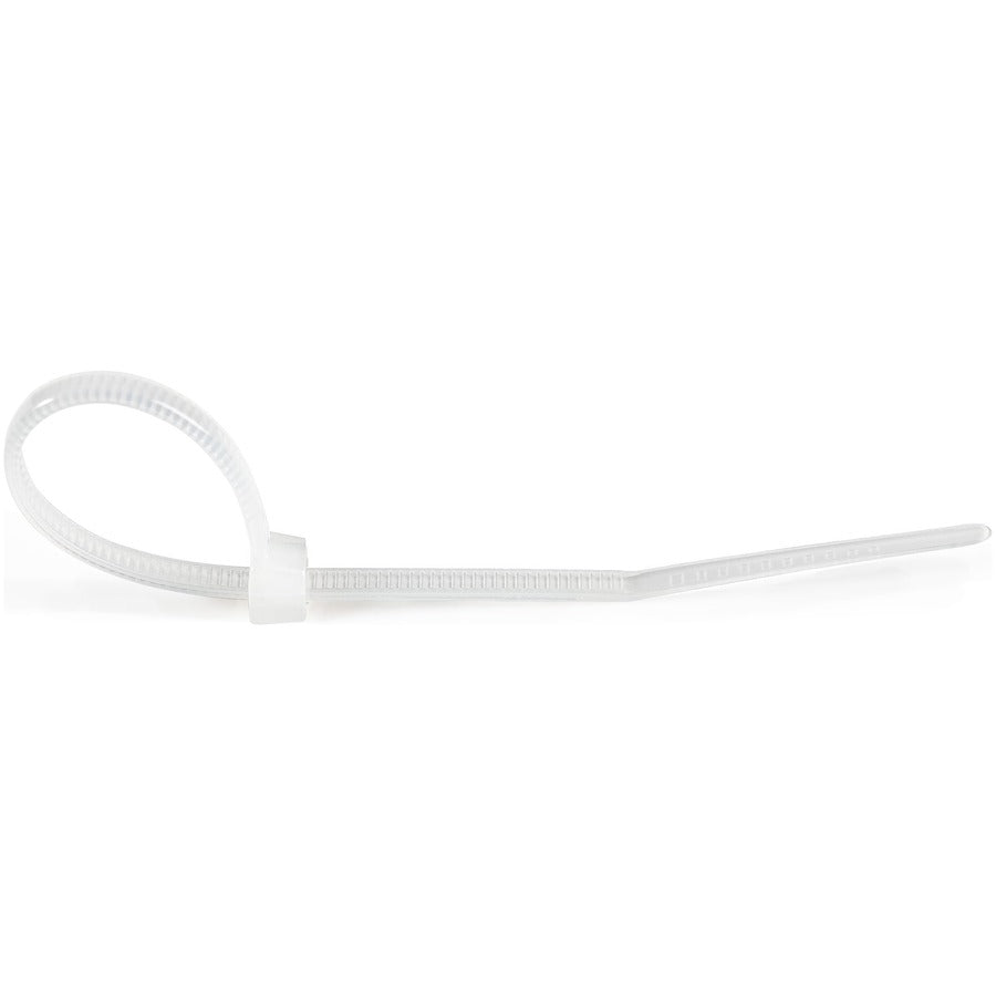Alternate-Image2 Image for StarTech.com 4"(10cm) Cable Ties, 7/8"(22mm) Dia, 18lb(8kg) Tensile Strength, Nylon Self Locking Zip Ties, UL Listed, 100 Pack, White