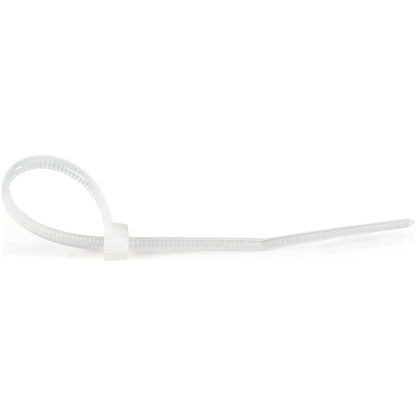 Alternate-Image2 Image for StarTech.com 4"(10cm) Cable Ties, 7/8"(22mm) Dia, 18lb(8kg) Tensile Strength, Nylon Self Locking Zip Ties, UL Listed, 100 Pack, White