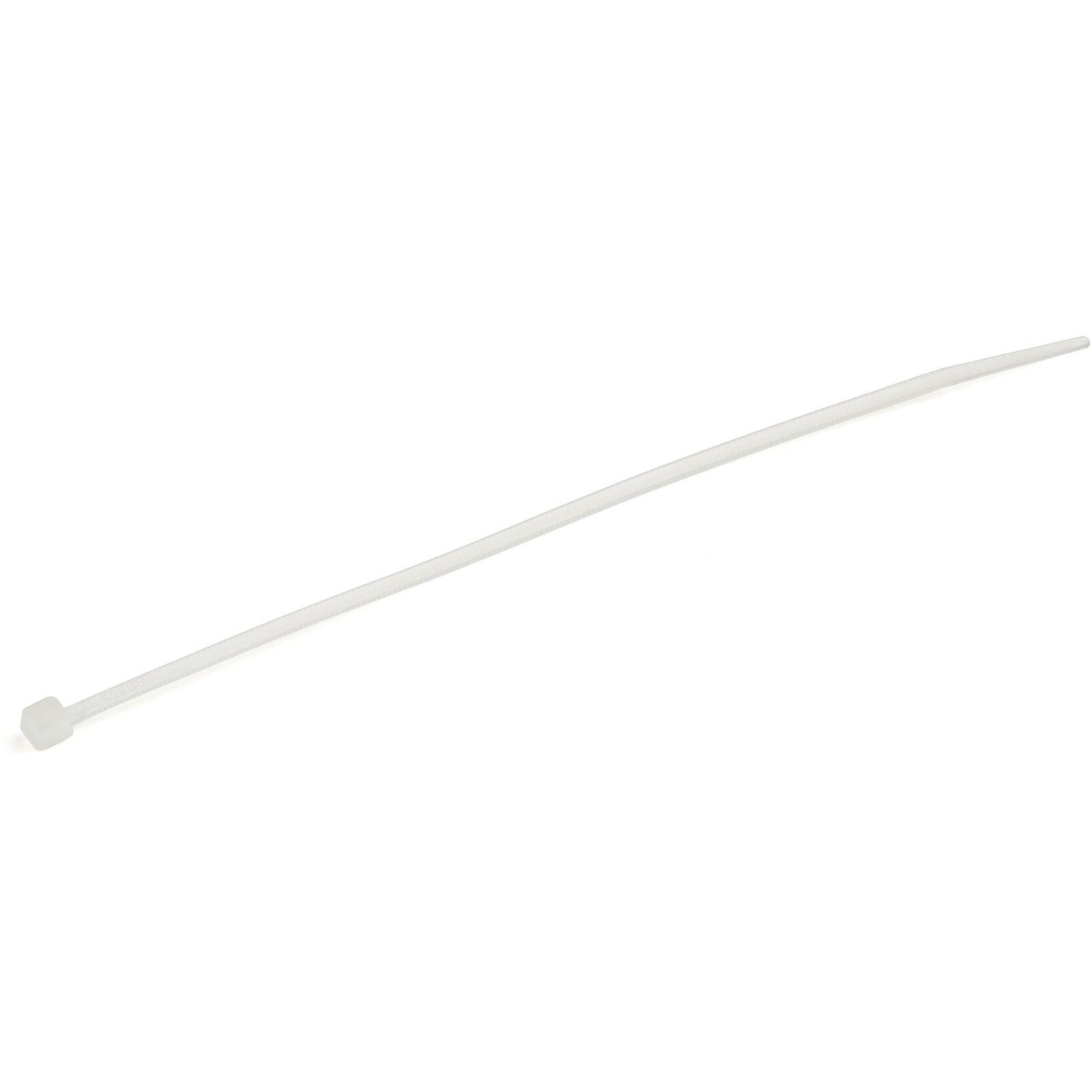Main Image for StarTech.com 6"(15cm) Cable Ties, 1-3/8"(39mm) Dia, 40lb(18kg) Tensile Strength, Nylon Self Locking Zip Ties, UL Listed, 100 Pack, White