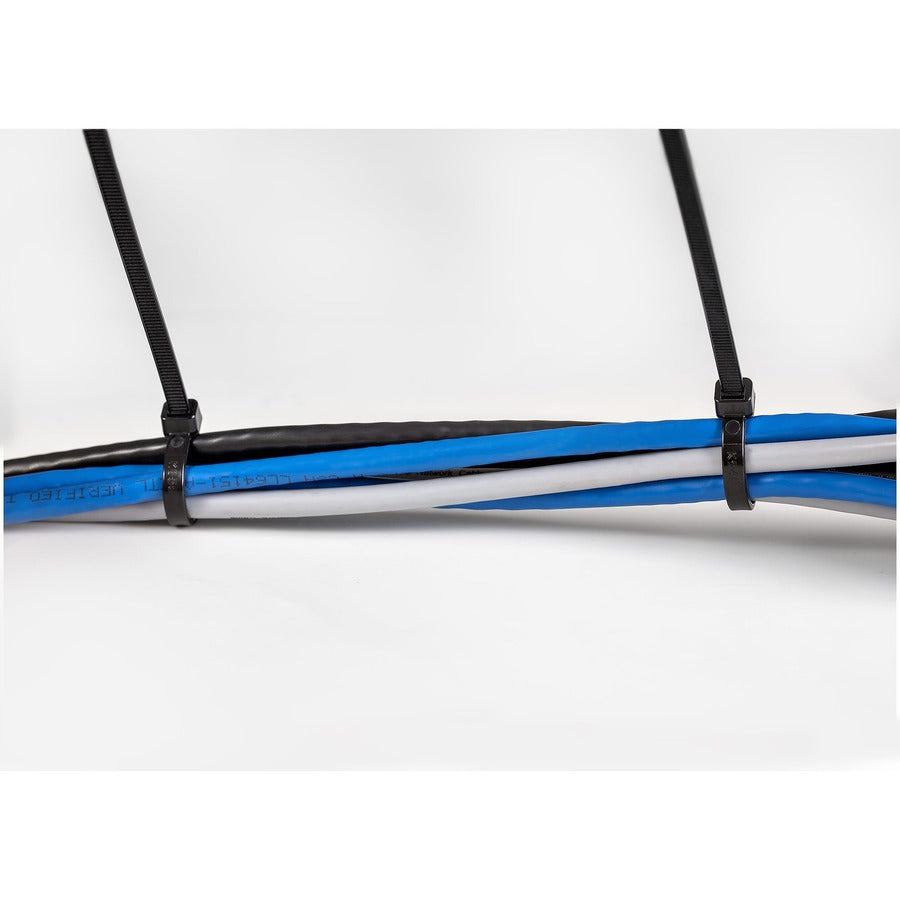 Alternate-Image4 Image for StarTech.com 8"(20cm) Cable Ties, 2-1/8"(55mm) Dia, 50lb(22kg) Tensile Strength, Nylon Self Locking Zip Ties, UL Listed, 1000 Pack, Black