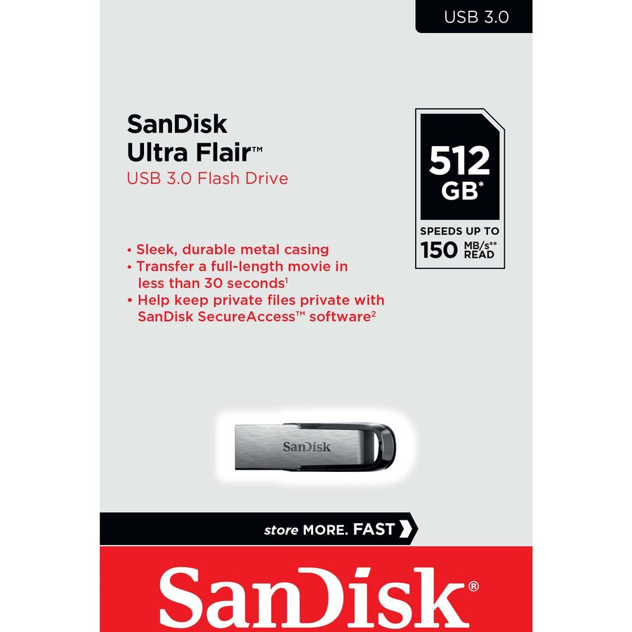 Alternate-Image1 Image for SanDisk Ultra Flair USB 3.0 Flash Drive - 512GB