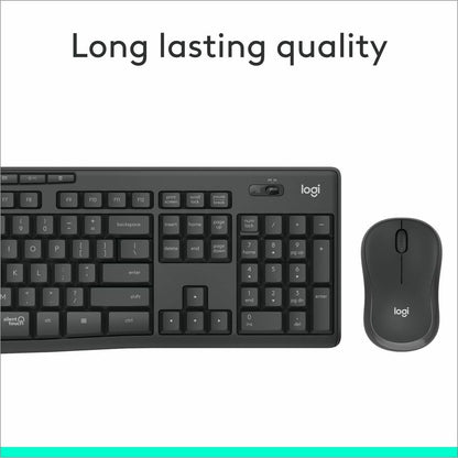 Alternate-Image5 Image for Logitech MK295 Wireless Mouse & Keyboard Combo with SilentTouch Technology, Graphite