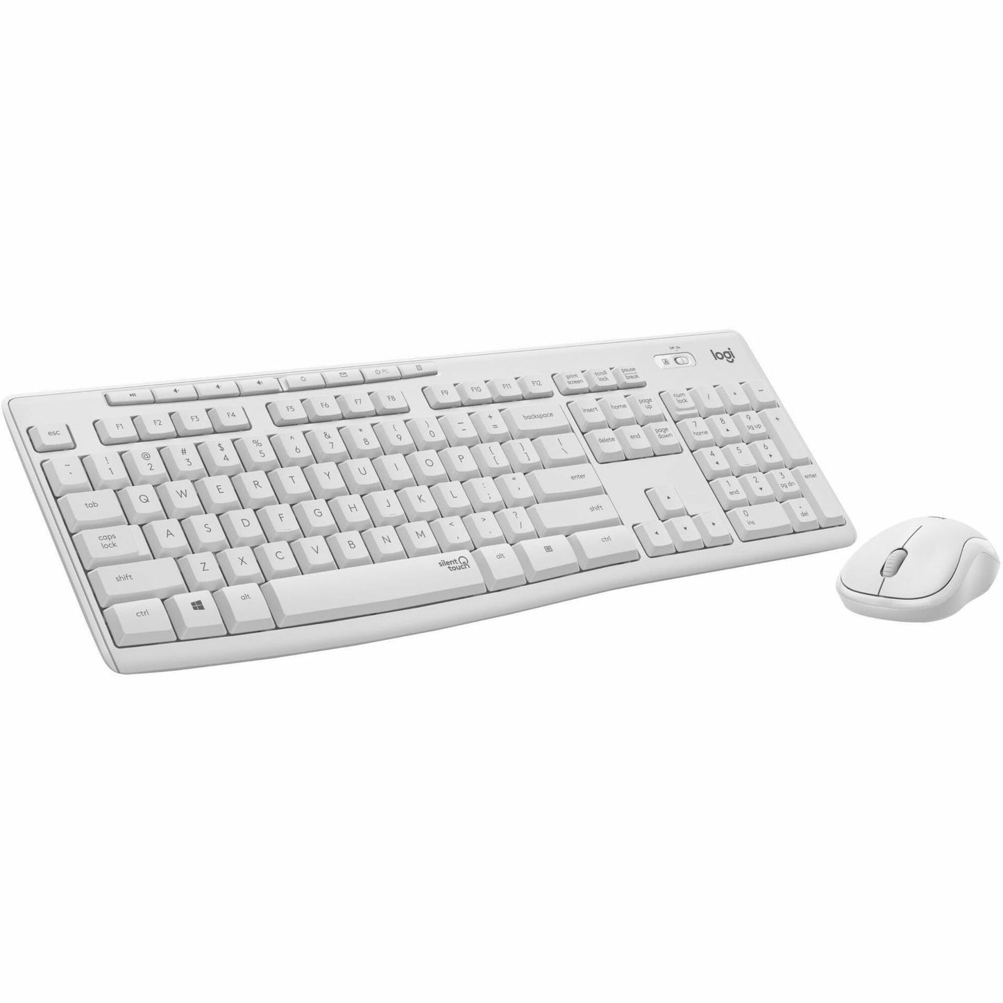 Main Image for Logitech MK295 Silent Wireless Mouse & Keyboard Combo with SilentTouch Technology, Full Numpad, Off-white