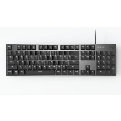 Front Image for Logitech K845 Mechanical Illuminated Corded Aluminum Keyboard (TTC Blue) - Brown Box