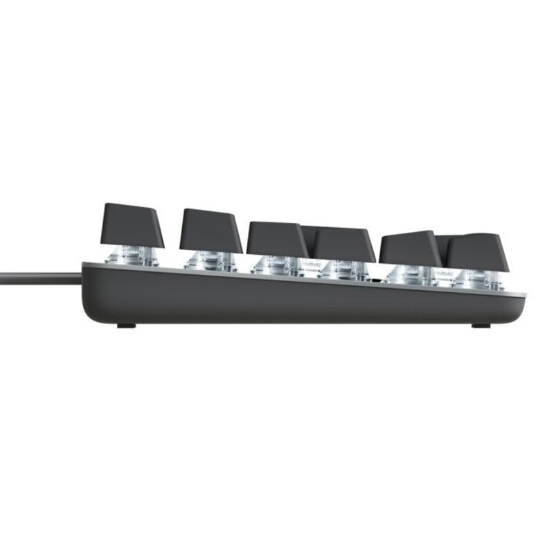 Right Image for Logitech K845 Mechanical Illuminated Corded Aluminum Keyboard (TTC Blue) - Brown Box