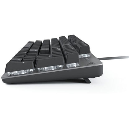 Left Image for Logitech K845 Mechanical Illuminated Corded Aluminum Keyboard (TTC Blue) - Brown Box