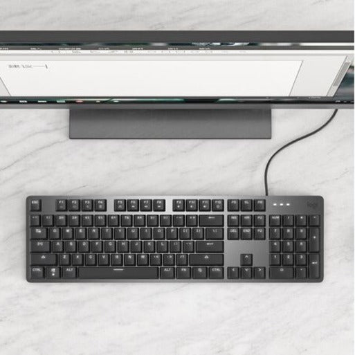 Alternate-Image3 Image for Logitech K845 Mechanical Illuminated Corded Aluminum Keyboard (TTC Blue) - Brown Box