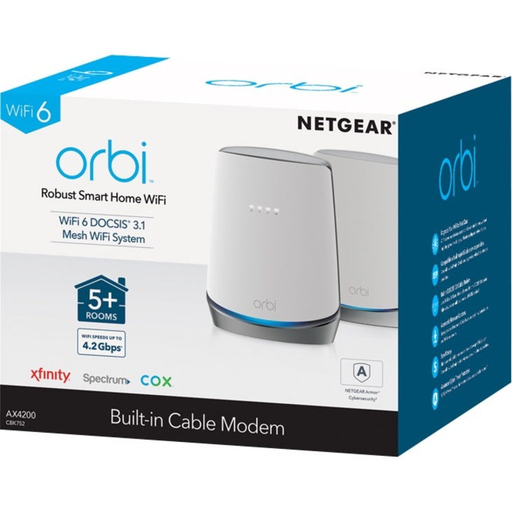 Alternate-Image9 Image for Netgear Orbi Wi-Fi 6 IEEE 802.11ax Ethernet Wireless Router