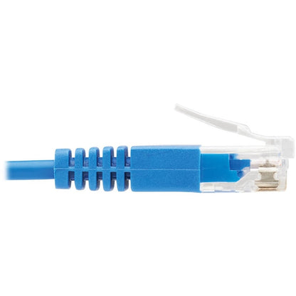 Alternate-Image3 Image for Eaton Tripp Lite Series Cat6 Gigabit Molded Ultra-Slim UTP Ethernet Cable (RJ45 M/M), Blue, 1 ft. (0.31 m)