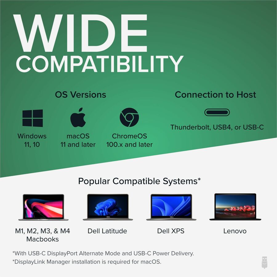 Alternate-Image5 Image for Plugable USB C Triple Display Docking Station | 100W PD, 3x HDMI (1x 4K 30Hz, 2x 1080p 60Hz), 6x USB 5Gbps Ports