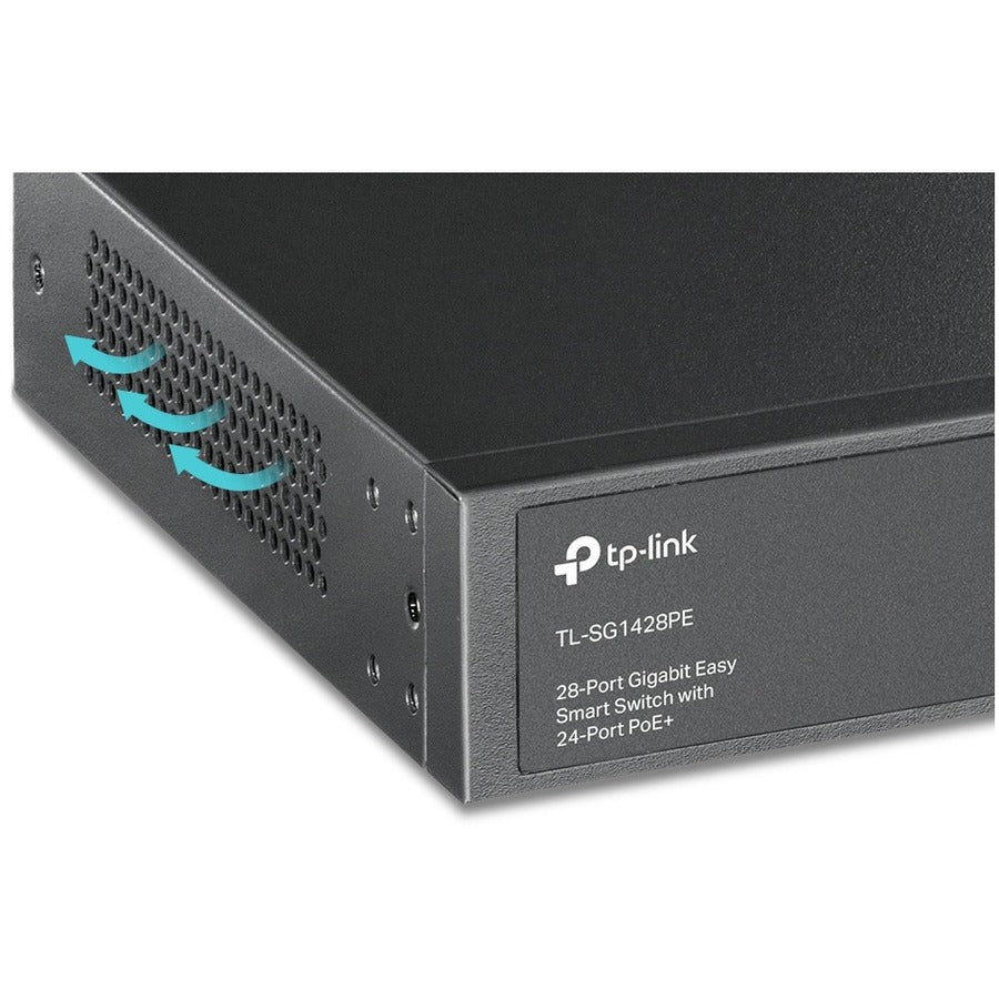 Alternate-Image3 Image for TP-Link TL-SG1428PE - 28-Port Gigabit Easy Smart Switch with 24-Port PoE+