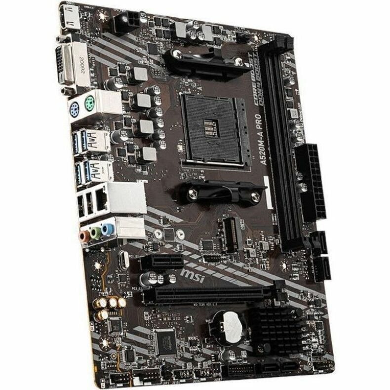 Alternate-Image3 Image for MSI A520M-A PRO Desktop Motherboard - AMD A520 Chipset - Socket AM4 - Micro ATX