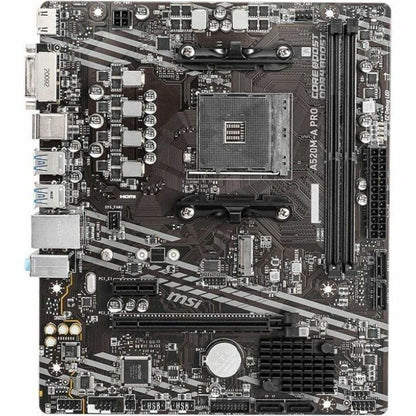 Alternate-Image1 Image for MSI A520M-A PRO Desktop Motherboard - AMD A520 Chipset - Socket AM4 - Micro ATX