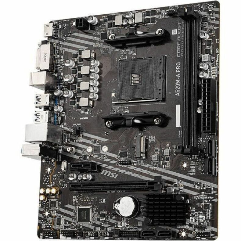 Alternate-Image2 Image for MSI A520M-A PRO Desktop Motherboard - AMD A520 Chipset - Socket AM4 - Micro ATX