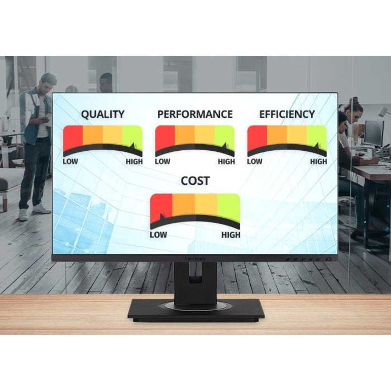 Alternate-Image9 Image for ViewSonic VG2756-4K 27 Inch IPS 4K Docking Monitor with Integrated USB C 3.2, RJ45, HDMI, Display Port and 40 Degree Tilt Ergonomics for Home and Office