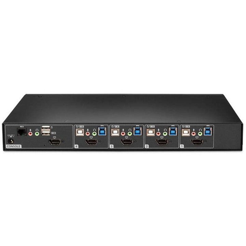 Rear Image for Vertiv Avocent SwitchView Desktop KVM | 4 Port | Single Head | Universal Connector | TAA Compliant