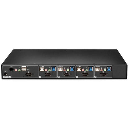 Rear Image for Vertiv Avocent SwitchView Desktop KVM | 4 Port | Single Head | Universal Connector | TAA Compliant