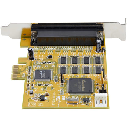Alternate-Image2 Image for StarTech 8-Port PCI Express RS232 Serial Adapter Card, PCIe to DB9 RS232 Controller Card, 16C1050 UART, 15kV ESD, Windows Only, TAA