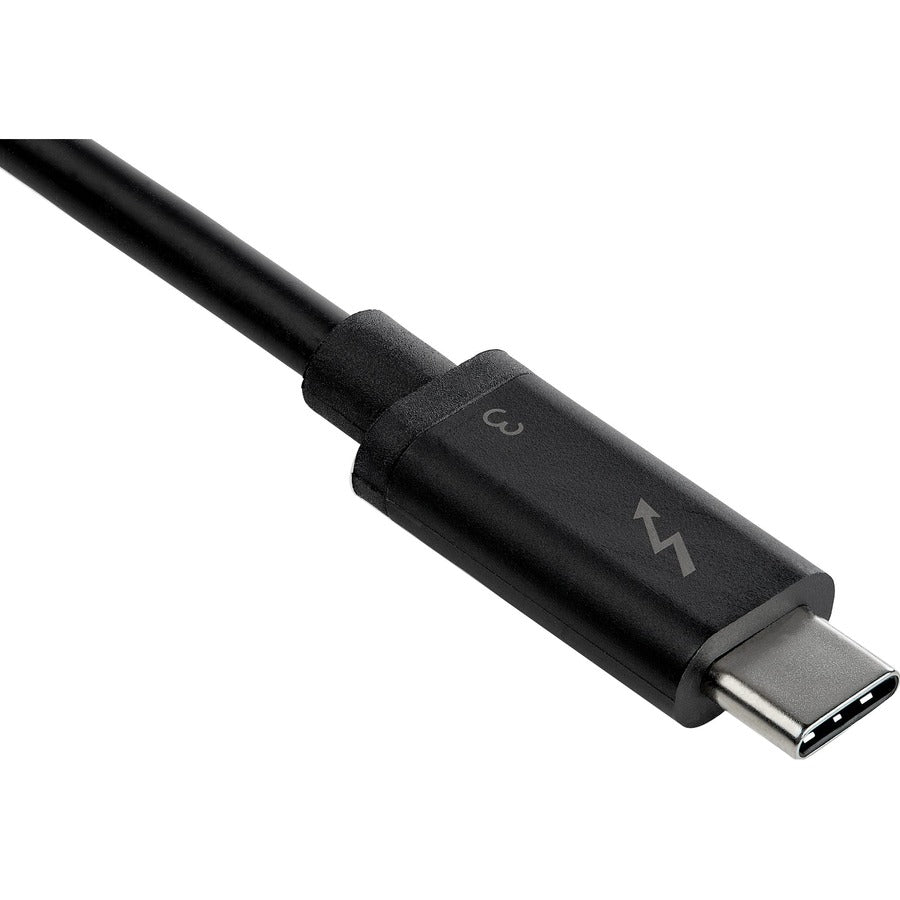 Alternate-Image2 Image for StarTech.com Thunderbolt 3 Mini Dock - Portable Dual Monitor TB3 Docking Station DisplayPort 4K 60Hz - 1x USB-A, GbE - 28cm (11") Cable
